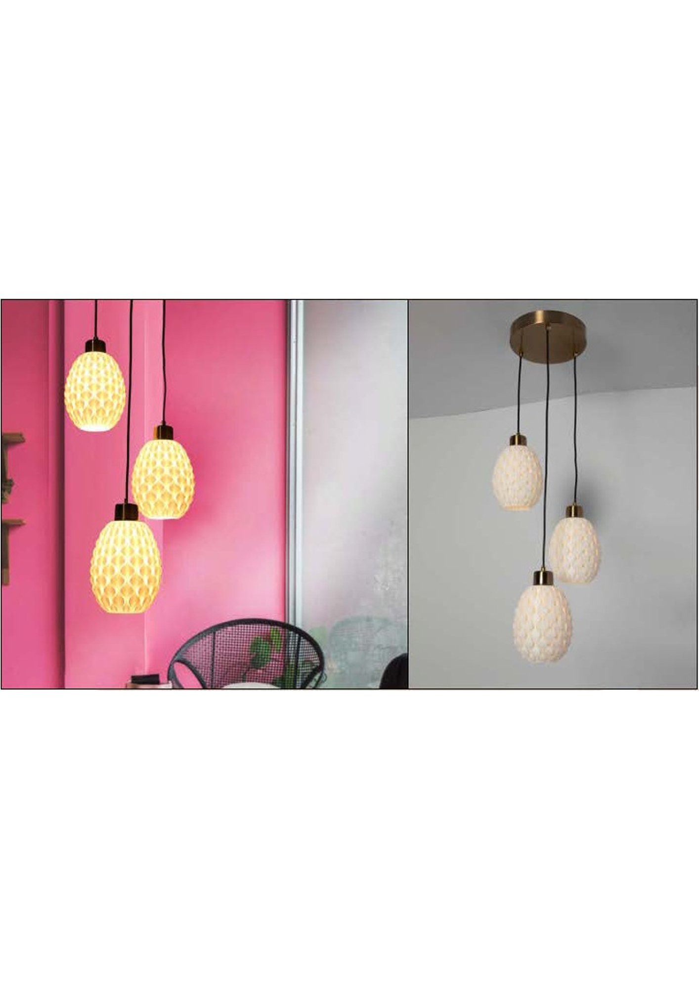 Beyond Lights - Textured Glass Pendant- GL